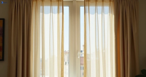 Dull dusty drapes in dawes-point-nsw before professional cleaning